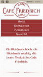 Mobile Screenshot of cafe-friedrich.de